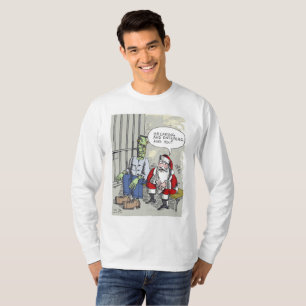 Papais noeis na prisão camisa branca de manga com