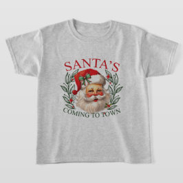 Papais noeis nas camisetas de Natal das Crianças d