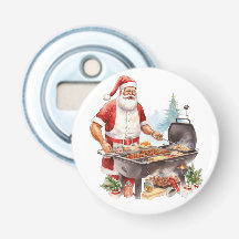 Papais noeis no grill no Natal