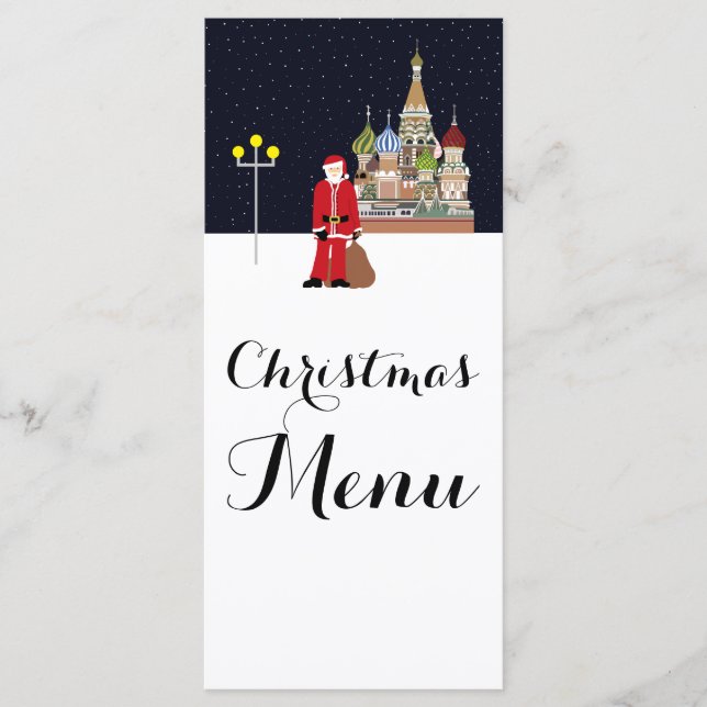 Papais noeis No Menu De Natal De Moscou (Frente)