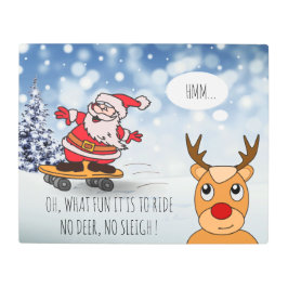 Papais noeis no skate, surra engraçada no inverno