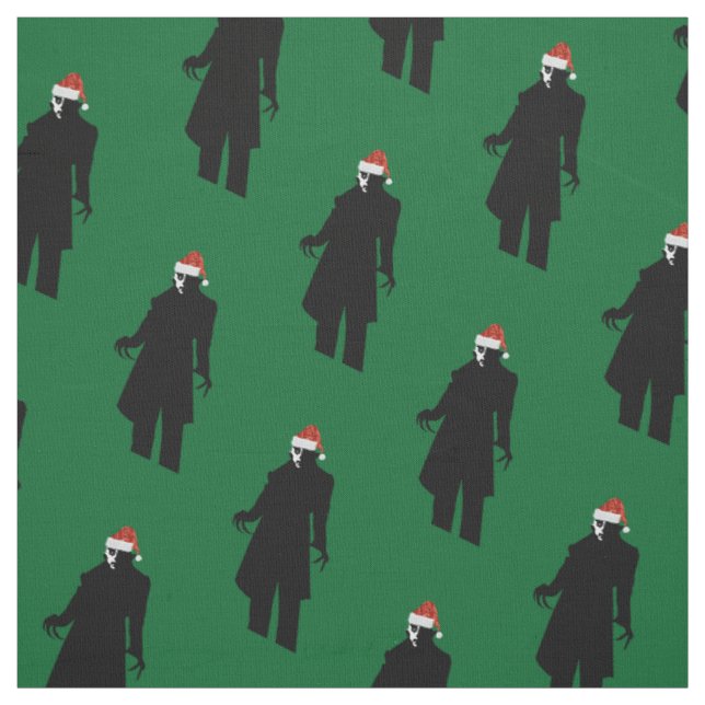 papais noeis nosferatu xmas tecido de natal (Modelo)