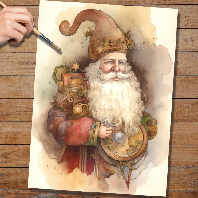 Papais noeis nostálgicos 6 Papel de Decoupage (Criador carregado)