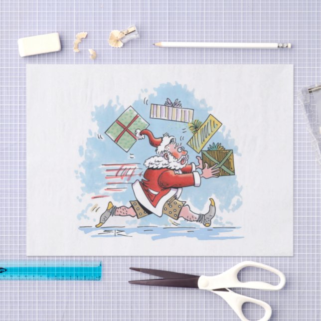 Papais noeis Papel tecidular não preparado grande (Arte )