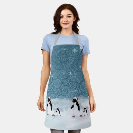 Papais noeis Penguins Apron