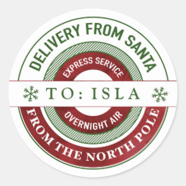 Papais noeis personalizados com adesivos para pres