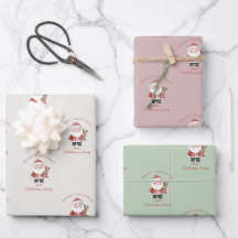 Papais noeis personalizados cor d'água presente de