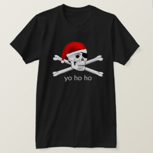 Papais noeis Piratas Yo Ho Mens Camisa