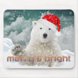Papais noeis Polar Bear | Beary Christmas Mousepad