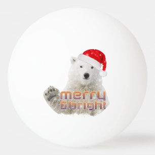 Papais noeis Polar Bear Bola de Pinos de Natal B