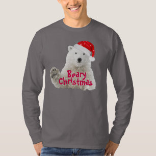 Papais noeis Polar Bear   Camiseta de Natal de Bea