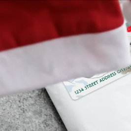 Papais noeis Polar Bear | Etiquetas de Endereço de