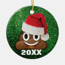 Papais noeis Poop Emoji Com O Enfeites de natal Sa
