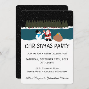 Papais noeis Presente Para Convite de festas De Sn