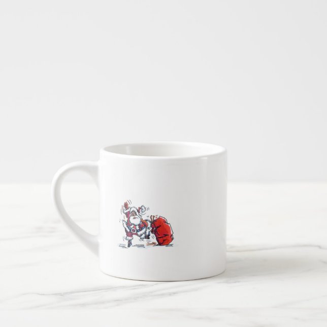 Papais noeis raivosos espresso caneca (Esquerda)