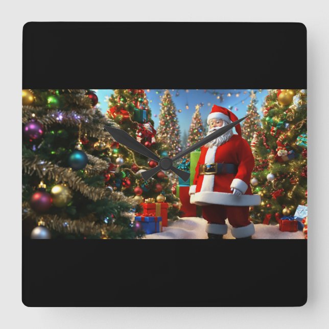 Papais noeis - Relógio de Férias Festivas (Frente)