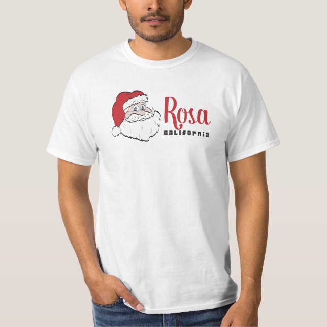 Papais noeis Rosa California Camiseta (Frente)