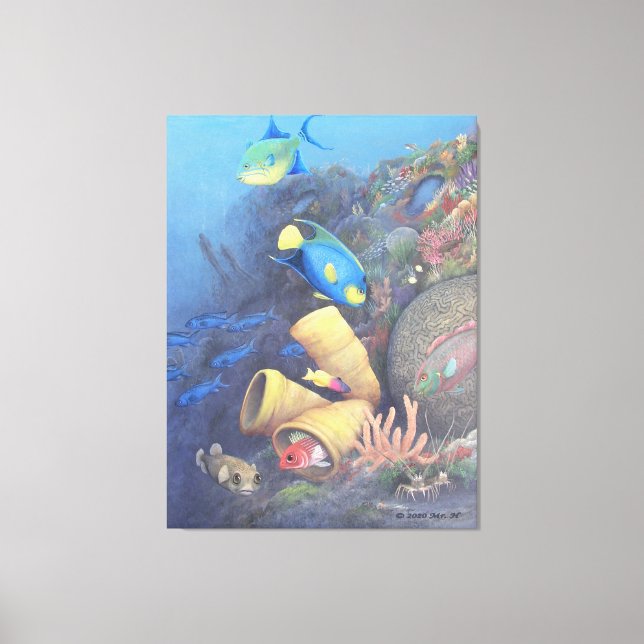 Papais noeis Rosa Muro 1 Canvas de Belas Artes (Frente)