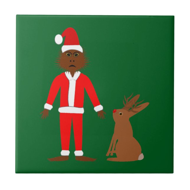 Papais noeis Sasquatch e Jackalope Christmas (Frente)
