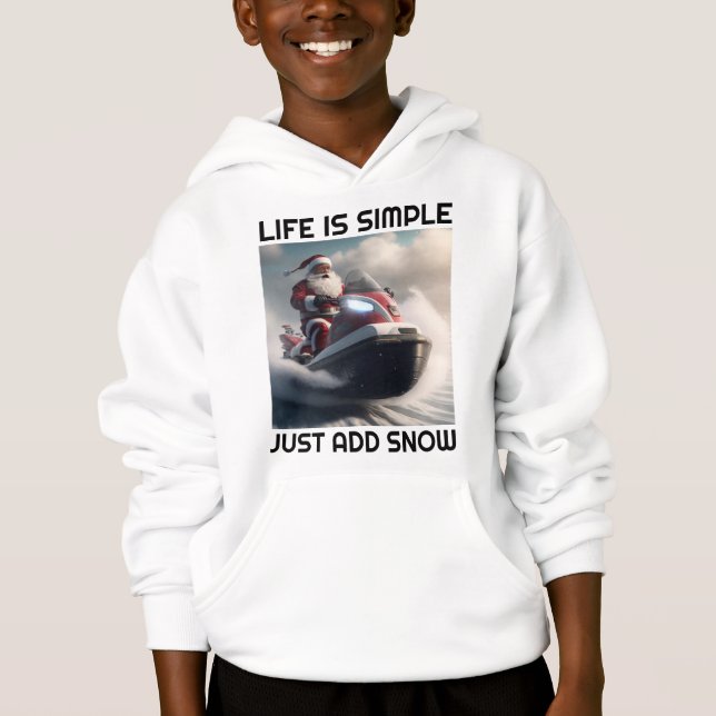 Papais noeis SNOWMOBILE SNOW LOVER T-SHIRTS T-SHIR (Frente)