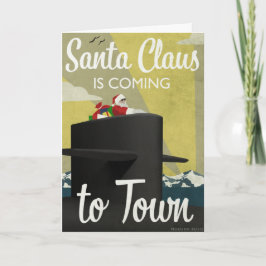 Papais noeis Submarinos - Cartão de Natal