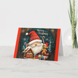 Papais noeis Whimsical e Cartão de Natal de Brinqu