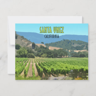 Papais noeis Ynez California Vineyard Placa plana