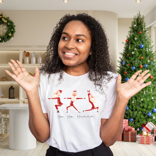 Papais noeis Yoga Tee | Camisa de Natal (Criador carregado)