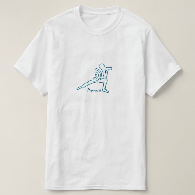 Paparazzi (Duplo Lado) - Uma Camisa MisterP (Frente do Design)