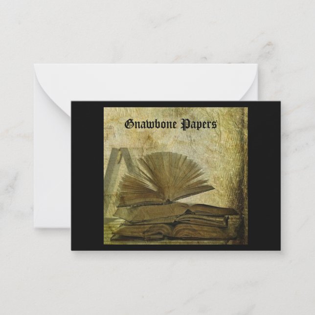 Papéis da Gnawbone marcam cartões de nota (Frente)