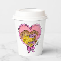 Papéis de Raios-Mãe e Filha Copas Babyshower