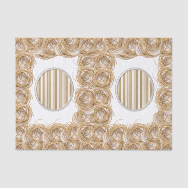 Papel absorvente para tecidos decorativos (Frente )