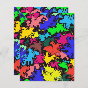 Papel abstrato Colorido Twirl / Scrapbook