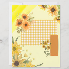 Papel amarelo para álbum de recortes