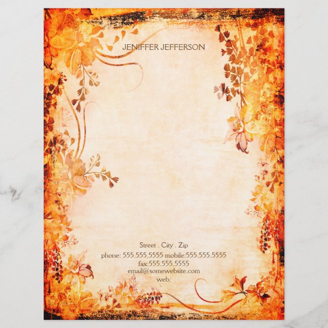 Papel antigo Papel de papelaria (Frente)