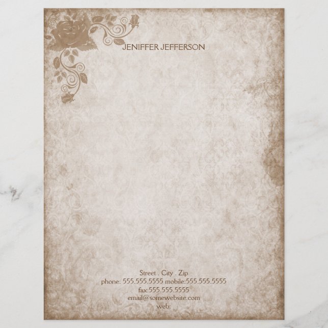 Papel antigo Papel de papelaria (Frente)