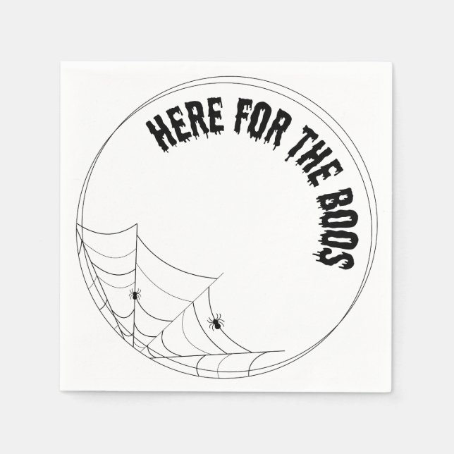 Papel aqui para o guardanapo de luxo - halloween (Frente)