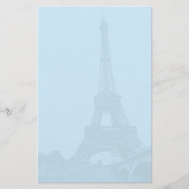 Papel azul dos artigos de papelaria da torre (Frente)