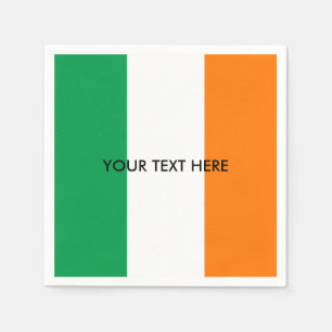 Papel Bandeira irlandesa de guardanapo feitos sob