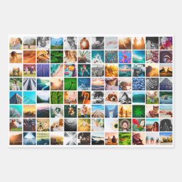 Papel branco de enrolamento quadrado de fotos com