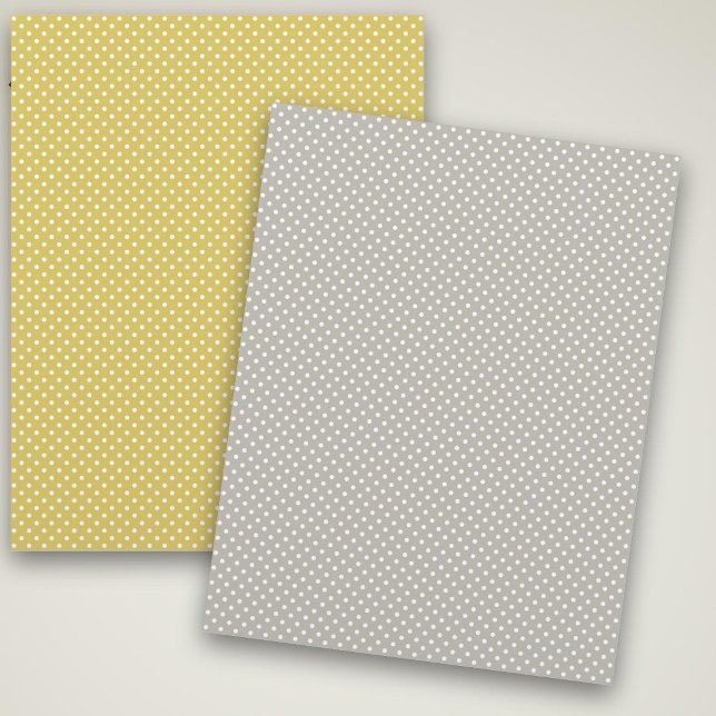 Papel branco e Bolinhas amarelo (Criador carregado)