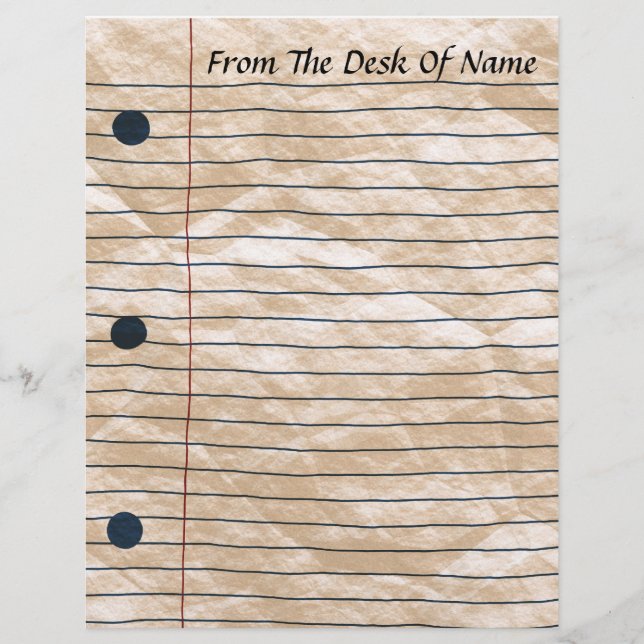 Papel-carta amassado (Frente)