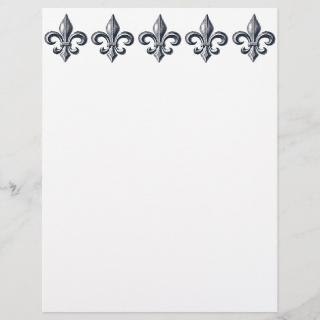Papel-carta Fleur de lis (Frente)