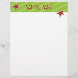 Papel Carta Natal - Papais noeis Estrelas de Bebê