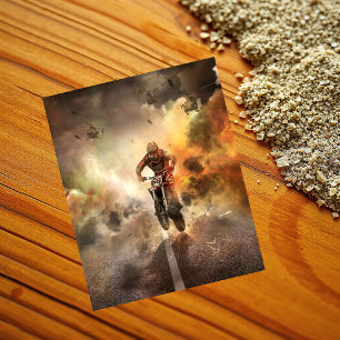 Papel cartão de scrapbooking de Motocross legal