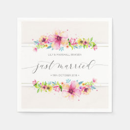 Papel Casamento Recém-Casados Lindo | Guardanapo de Pape