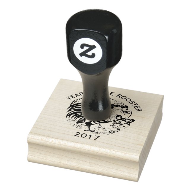 Papel chinês Galo Ano 2017 Carimbo de Borracha (Carimbo)