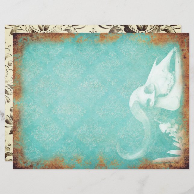 Papel clássico de sucata (Frente/Verso)