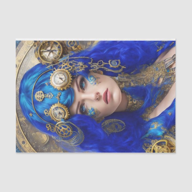 Papel Colorido Chic Steampunk (Frente )