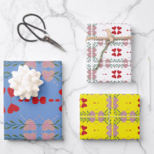 Papel Colorido de Aniversário do Coração, Conjunto